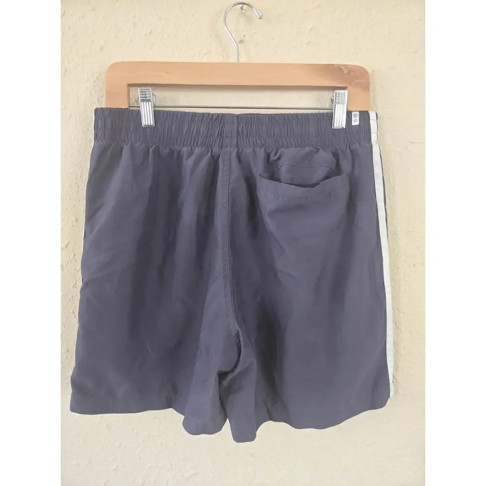 Adidas HF2117 Boxer Swimsuit 3-STRIPES Swim Trunks, Gray, Size Large